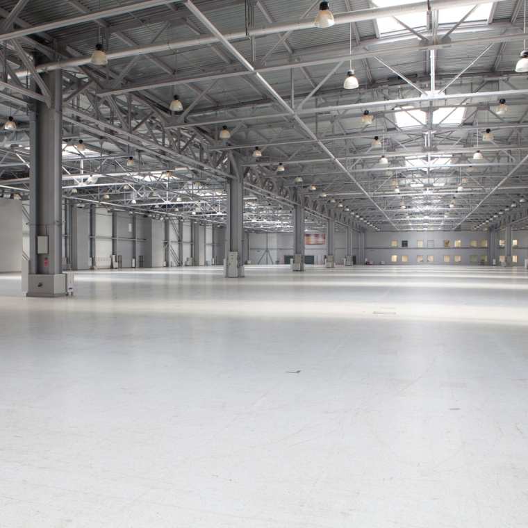 antyelektrostatyczne posadzki przemysłowe - hala